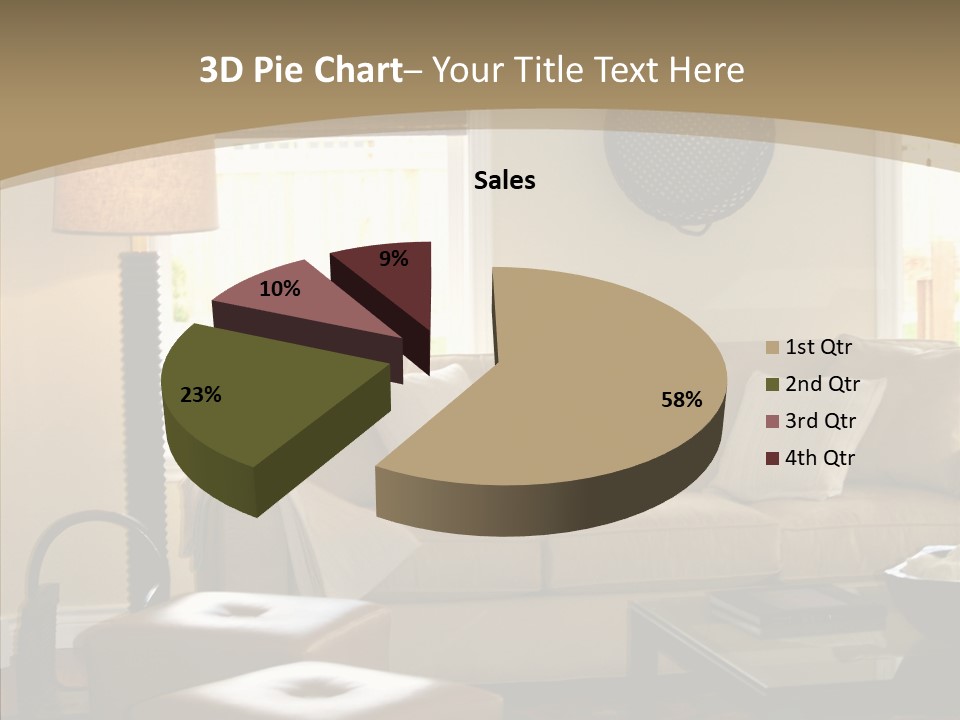 Modern Pillows Decore PowerPoint Template