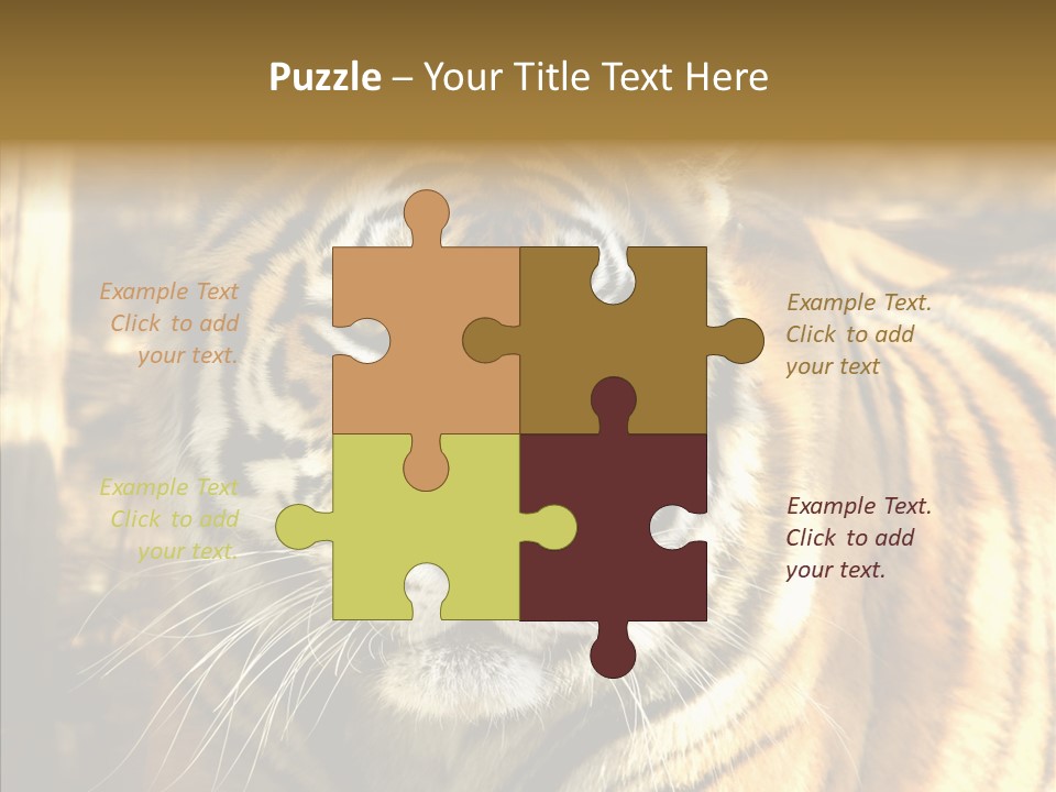Zoo Feline Bengal PowerPoint Template