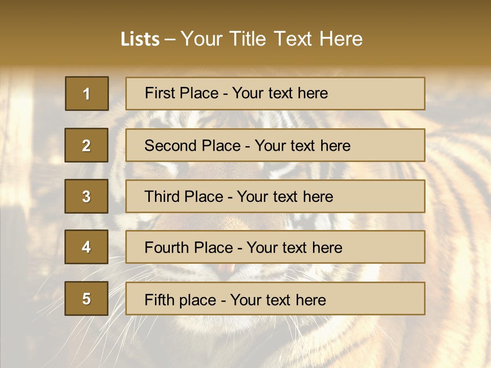 Zoo Feline Bengal PowerPoint Template