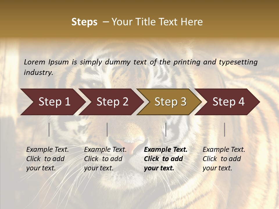 Zoo Feline Bengal PowerPoint Template