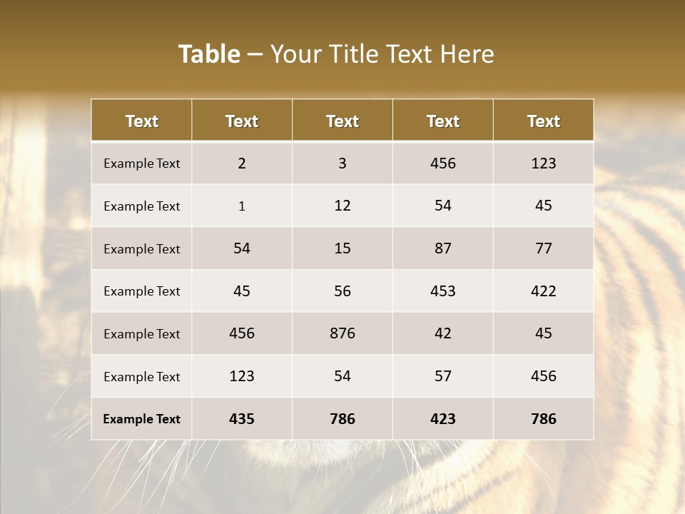 Zoo Feline Bengal PowerPoint Template