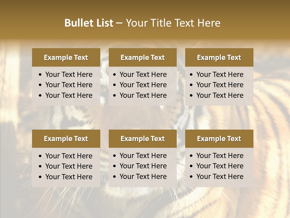 Zoo Feline Bengal PowerPoint Template