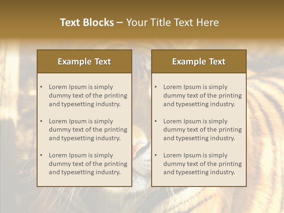 Zoo Feline Bengal PowerPoint Template