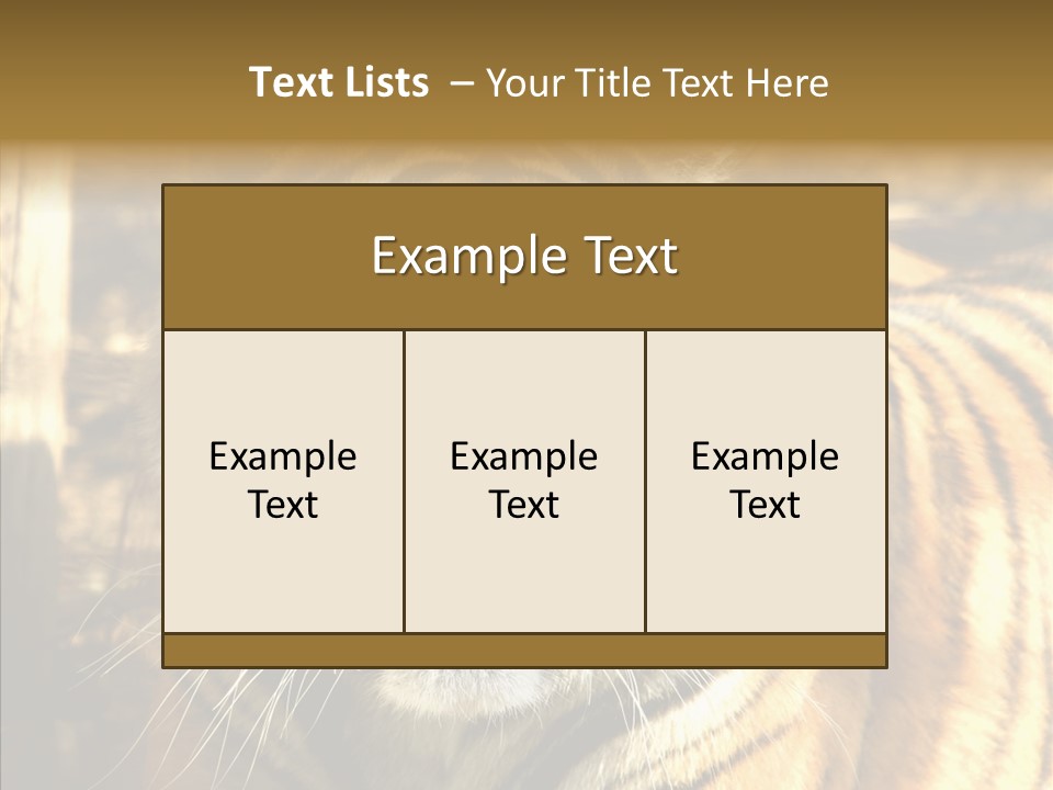 Zoo Feline Bengal PowerPoint Template