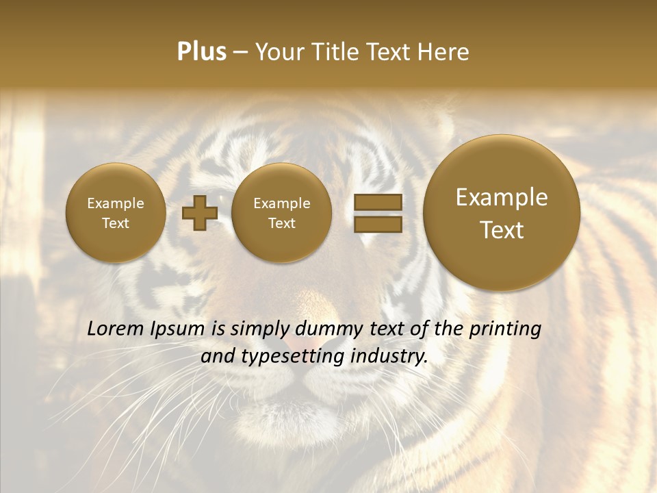 Zoo Feline Bengal PowerPoint Template
