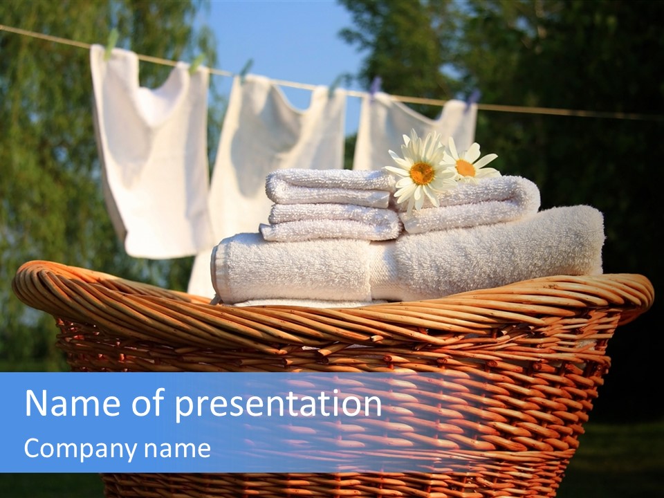 Rope Towel Cord PowerPoint Template