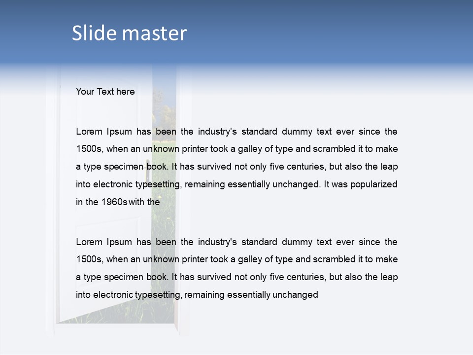 Conceptual Heaven Success PowerPoint Template