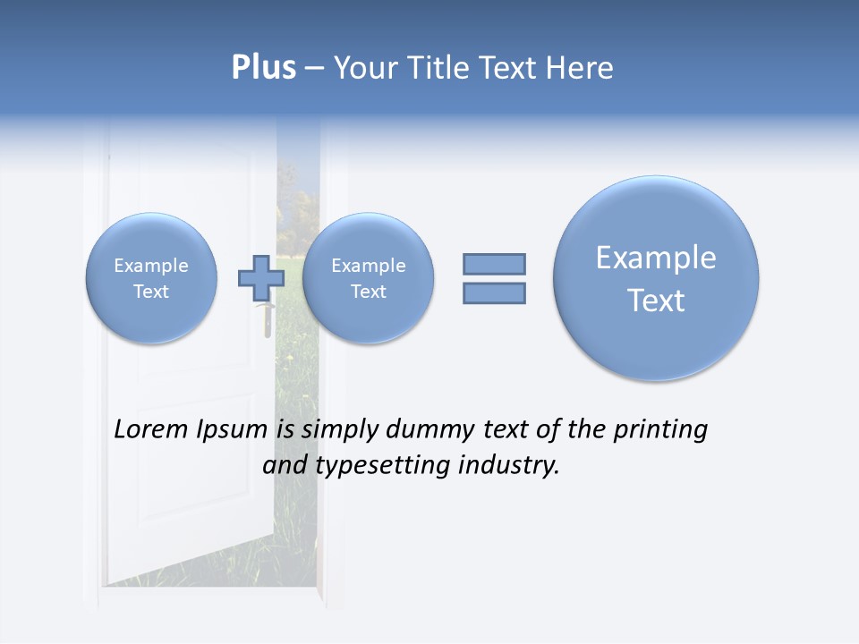 Conceptual Heaven Success PowerPoint Template