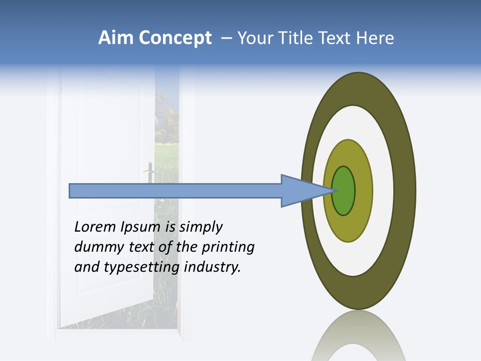Conceptual Heaven Success PowerPoint Template