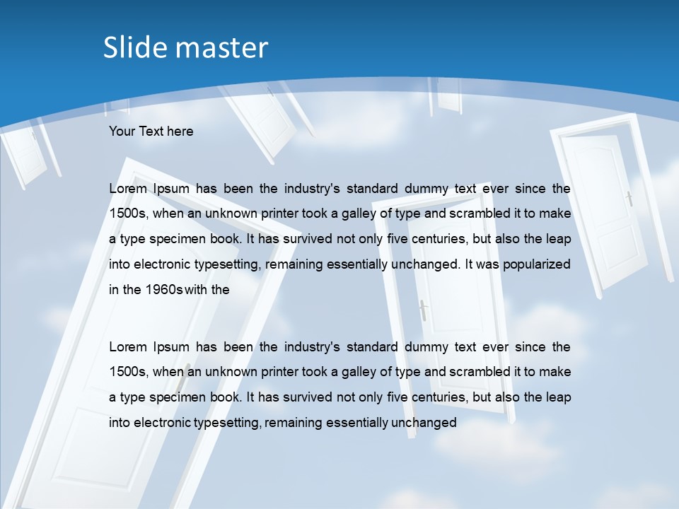 White Object Dream PowerPoint Template