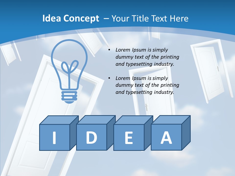 White Object Dream PowerPoint Template