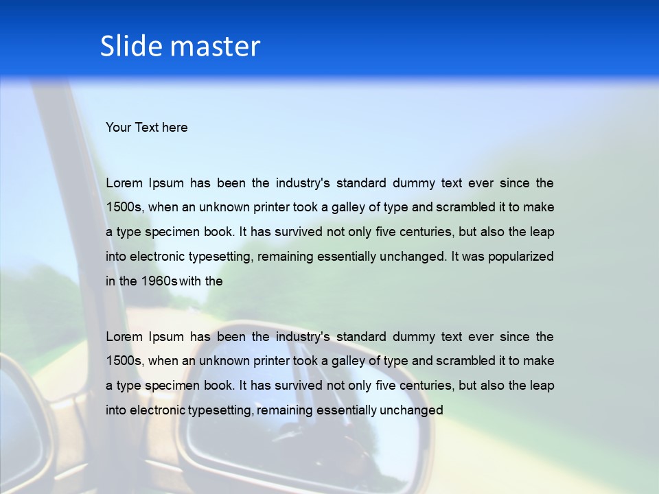 Transportation Zoom Accelerate PowerPoint Template