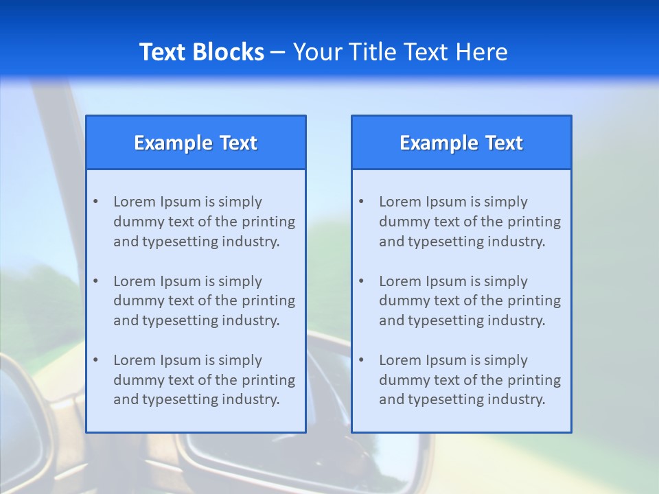 Transportation Zoom Accelerate PowerPoint Template