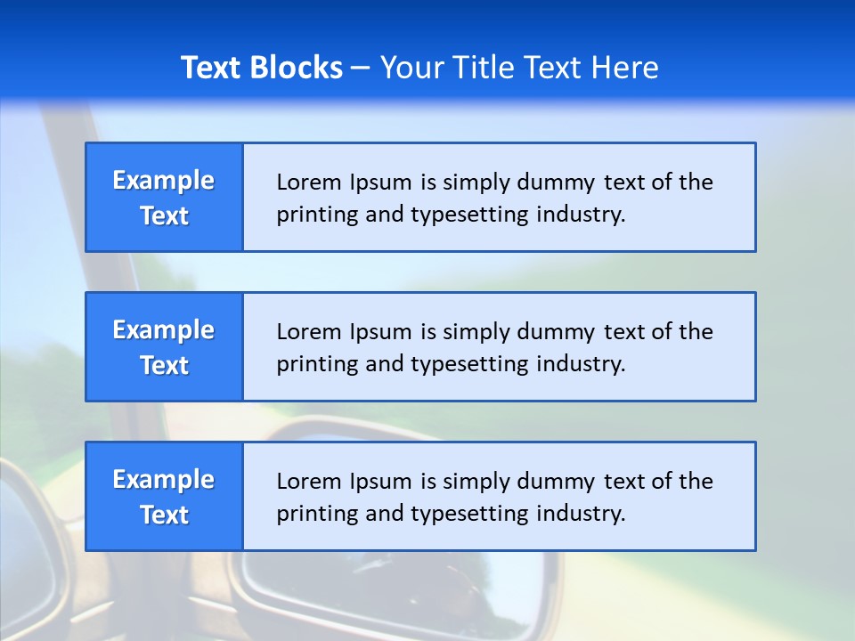Transportation Zoom Accelerate PowerPoint Template
