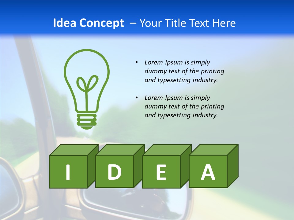 Transportation Zoom Accelerate PowerPoint Template