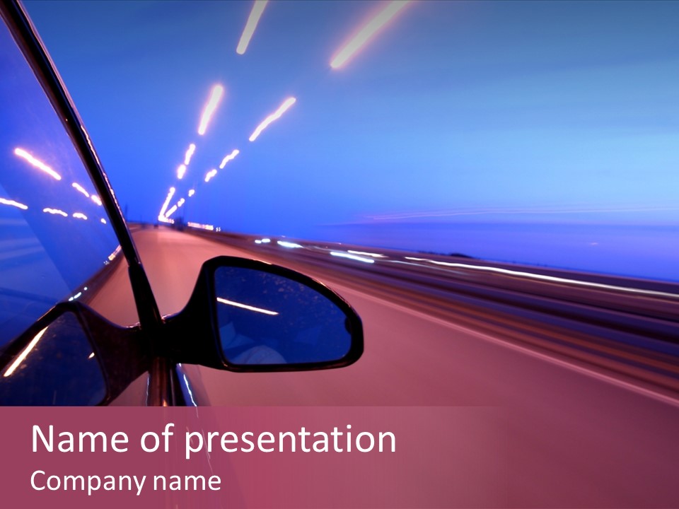 Sky Speedy Transport PowerPoint Template