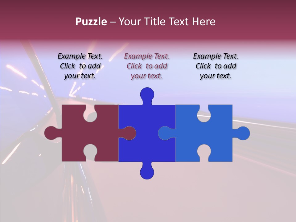 Sky Speedy Transport PowerPoint Template