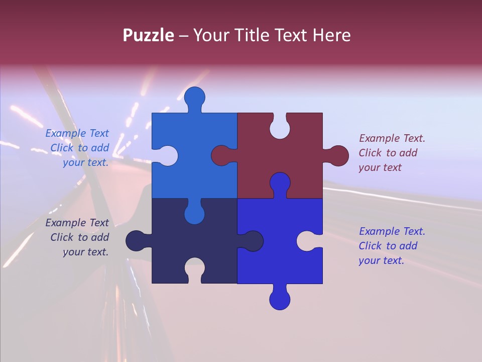 Sky Speedy Transport PowerPoint Template