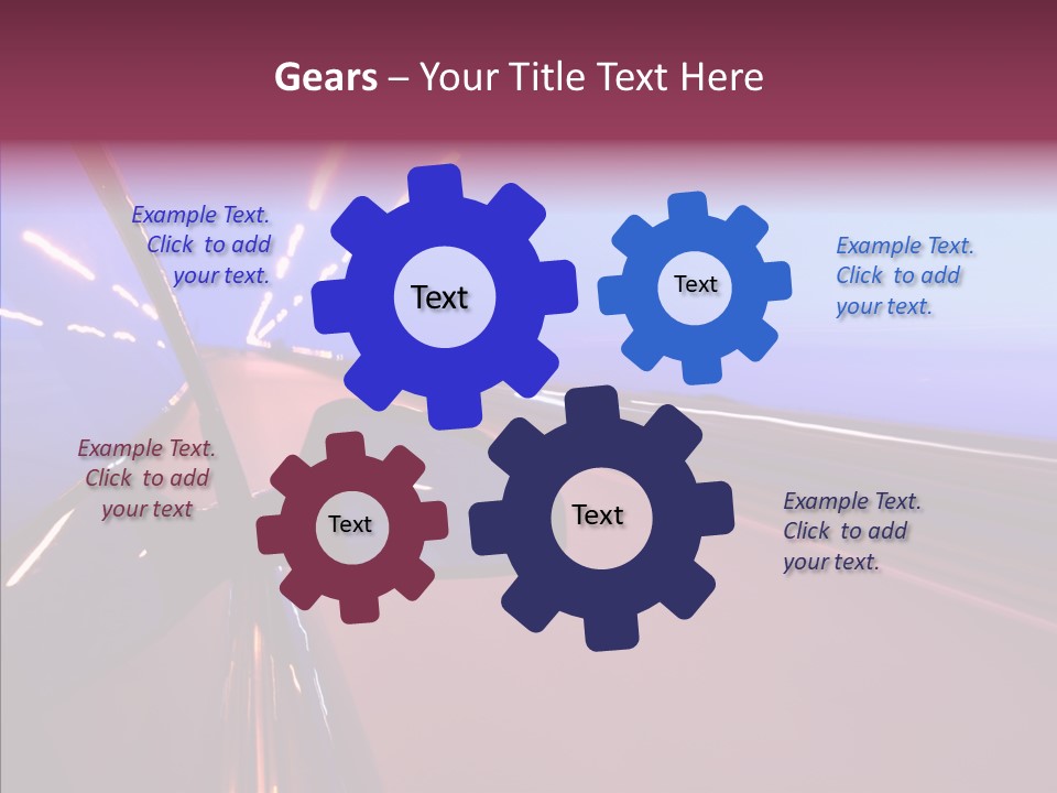 Sky Speedy Transport PowerPoint Template