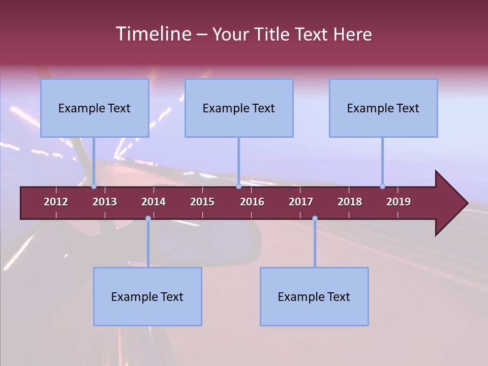 Sky Speedy Transport PowerPoint Template