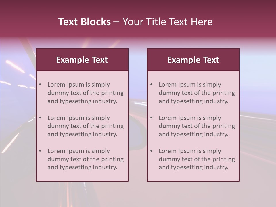 Sky Speedy Transport PowerPoint Template