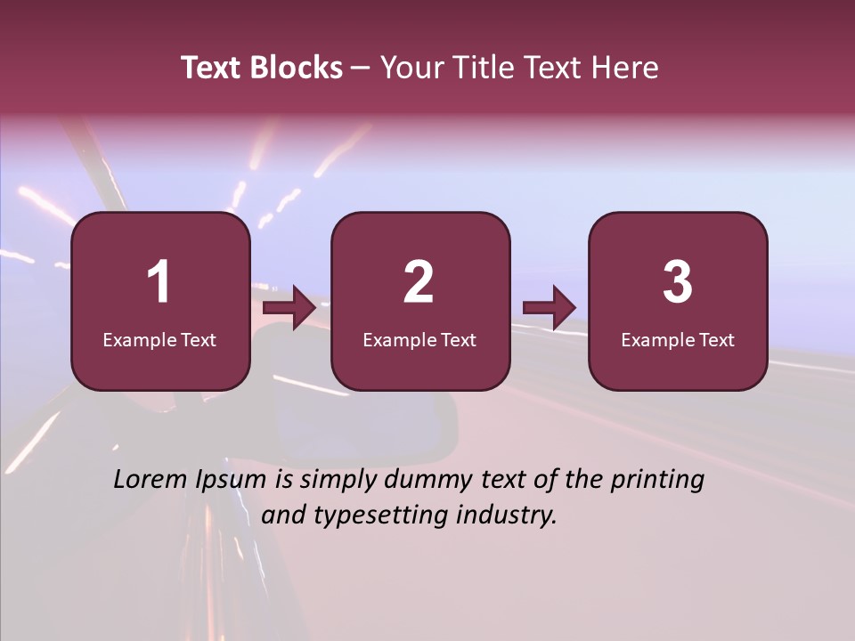 Sky Speedy Transport PowerPoint Template