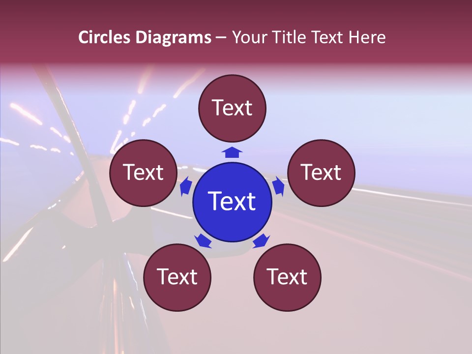 Sky Speedy Transport PowerPoint Template