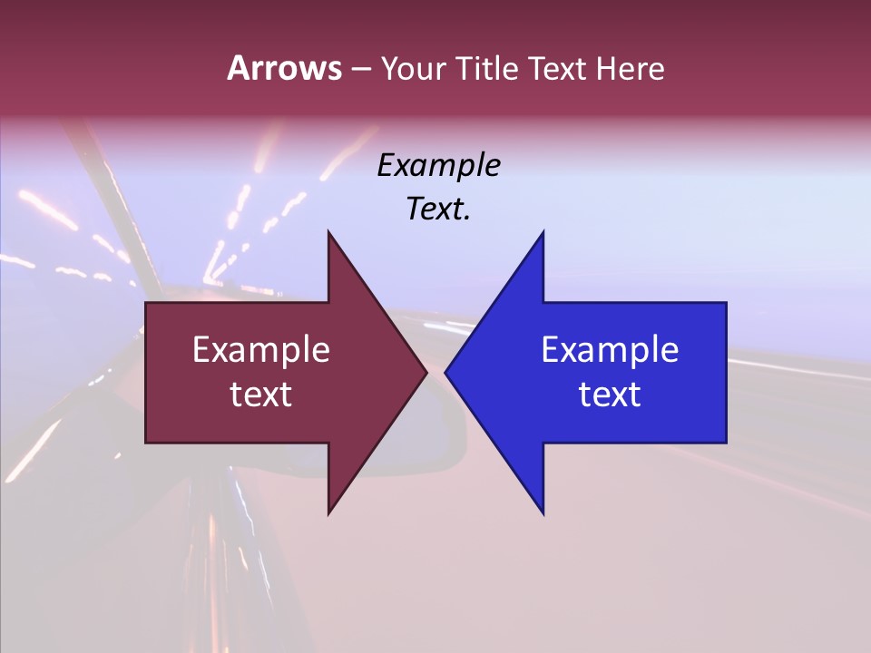 Sky Speedy Transport PowerPoint Template