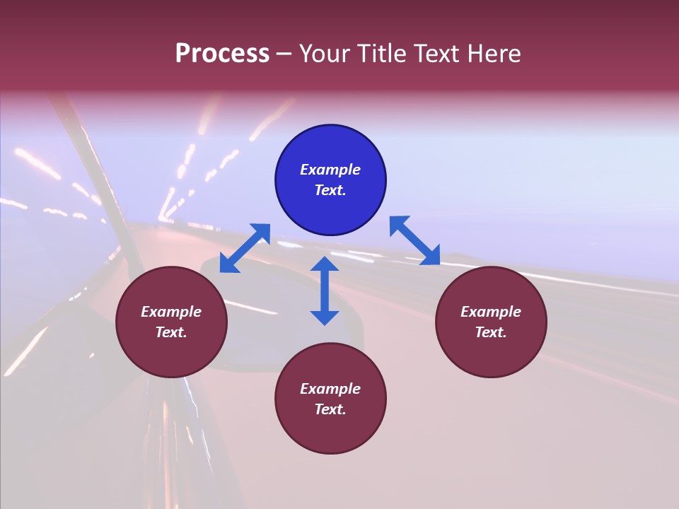 Sky Speedy Transport PowerPoint Template