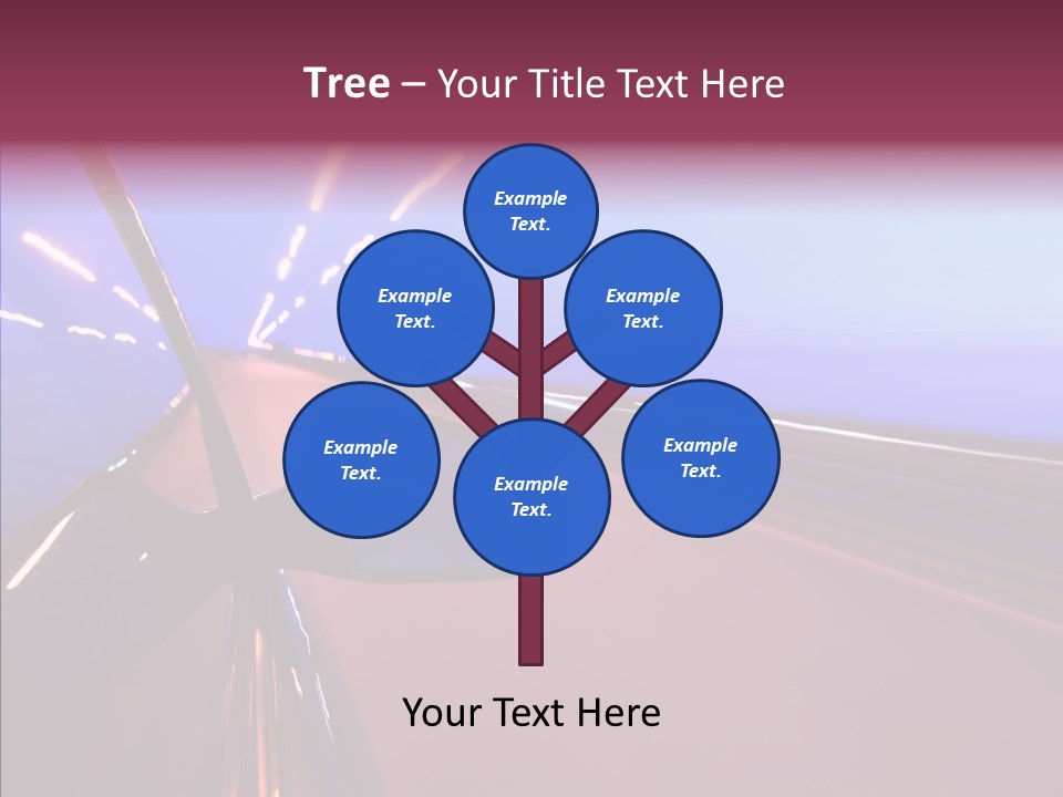 Sky Speedy Transport PowerPoint Template