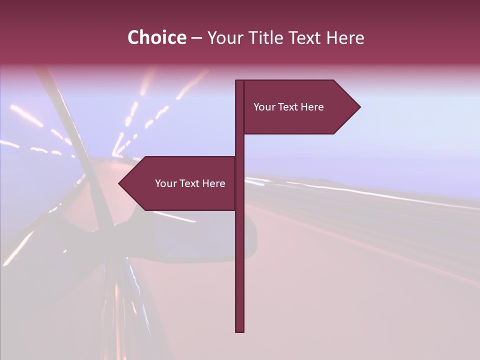 Sky Speedy Transport PowerPoint Template