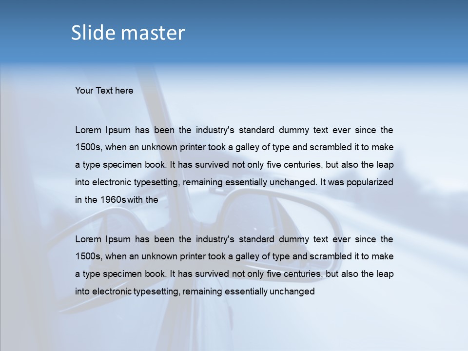 Driveway Asphalt Accelerated PowerPoint Template