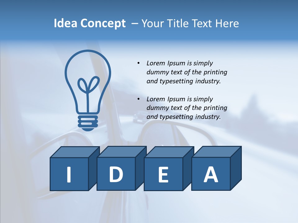 Driveway Asphalt Accelerated PowerPoint Template