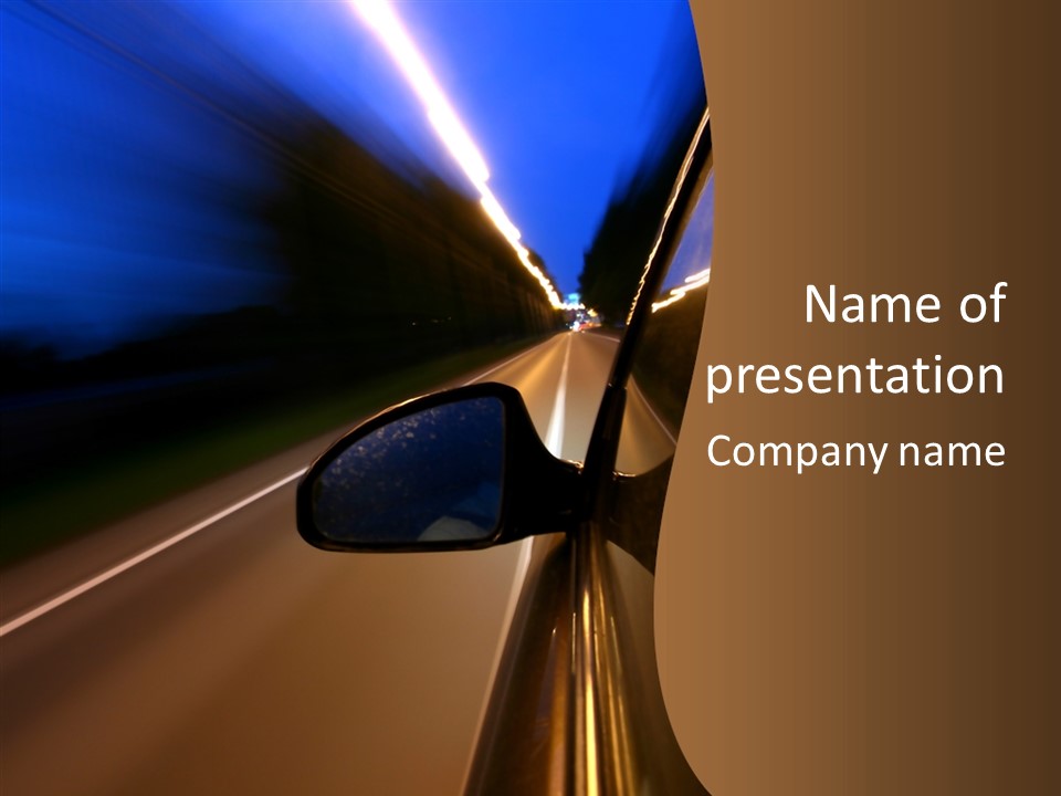 Transport Abstract Racing PowerPoint Template