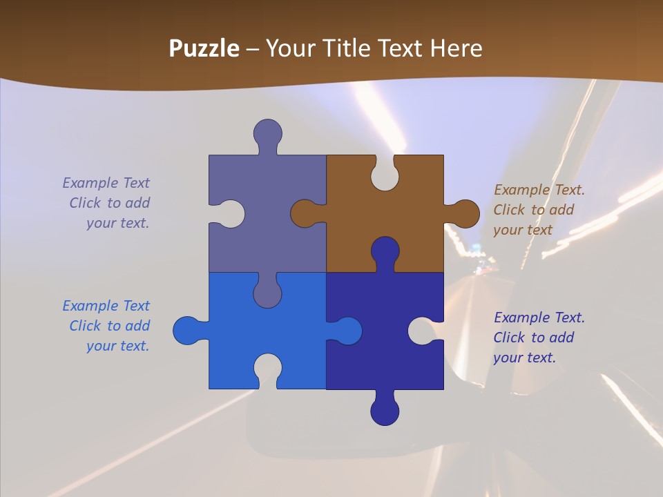 Transport Abstract Racing PowerPoint Template