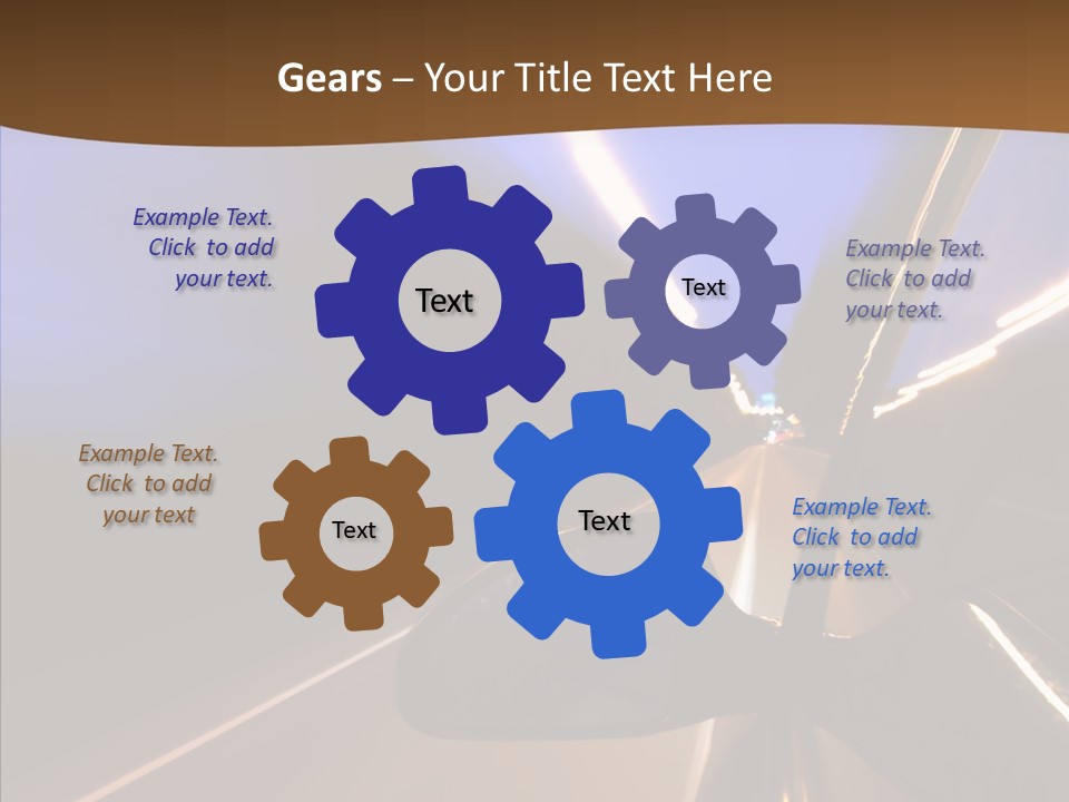 Transport Abstract Racing PowerPoint Template