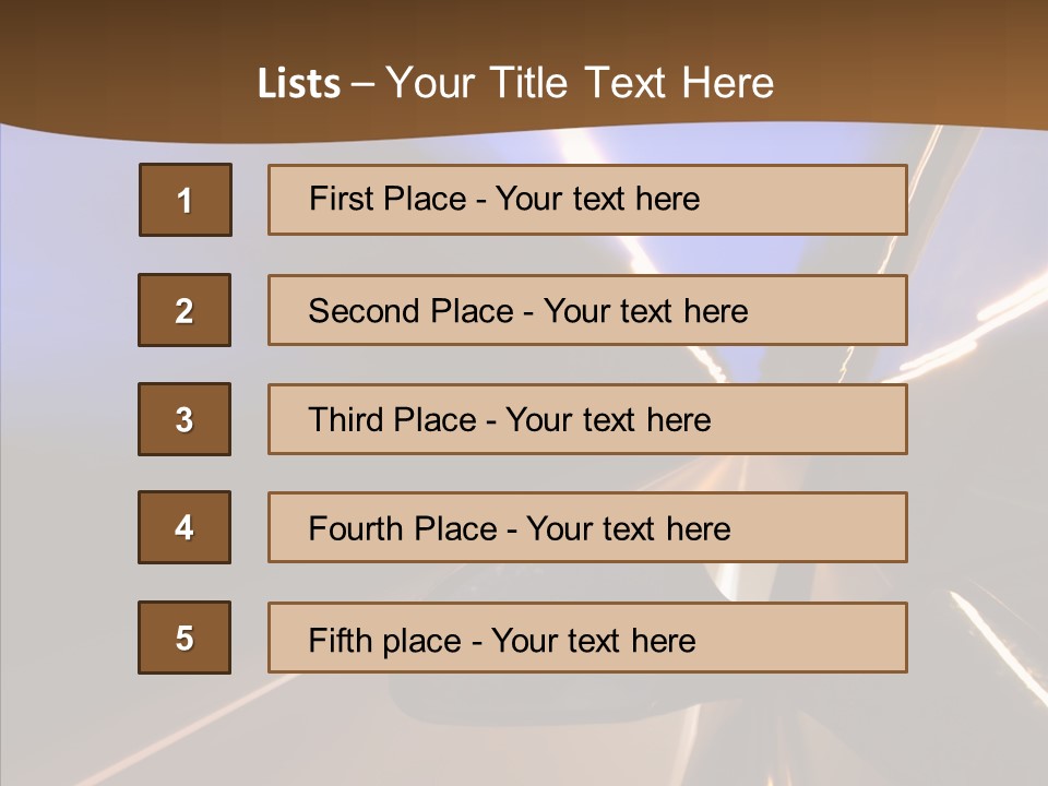Transport Abstract Racing PowerPoint Template