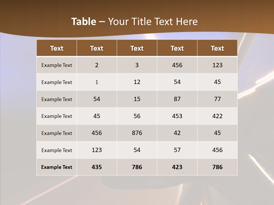 Transport Abstract Racing PowerPoint Template