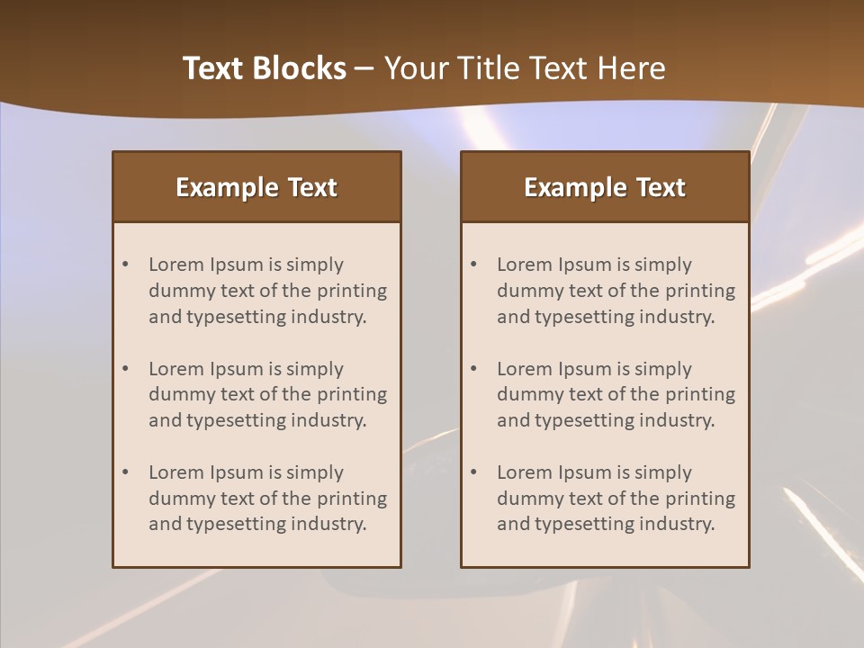 Transport Abstract Racing PowerPoint Template