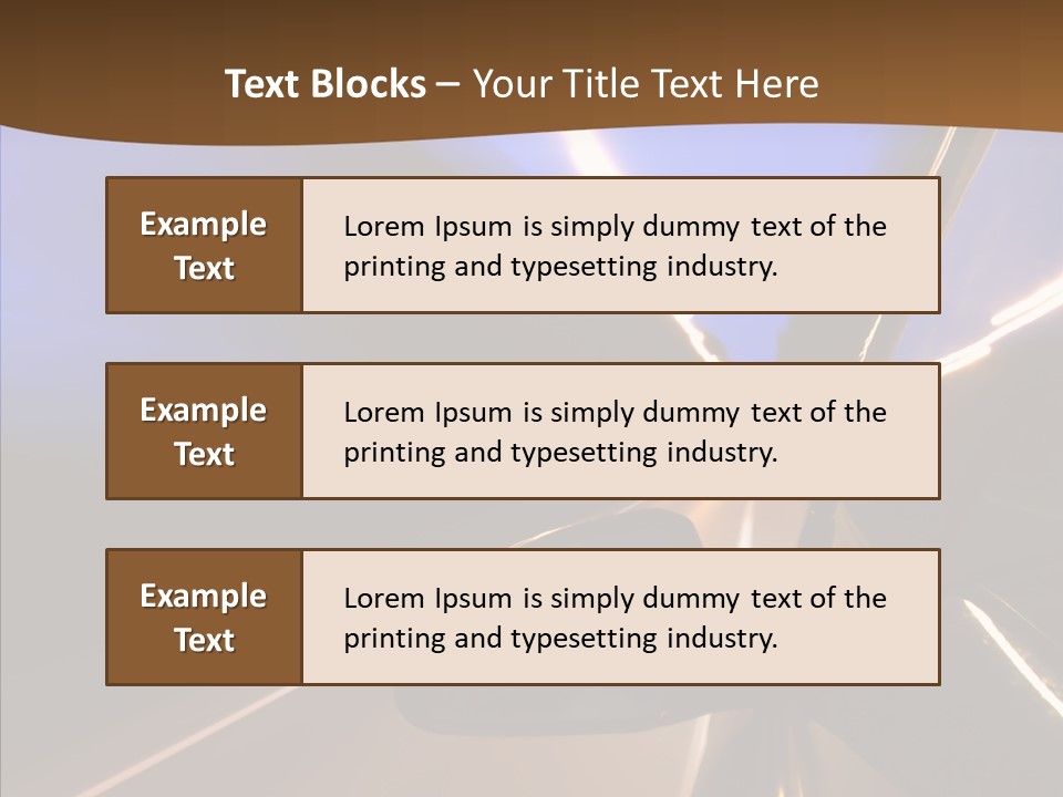 Transport Abstract Racing PowerPoint Template