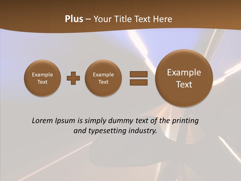 Transport Abstract Racing PowerPoint Template