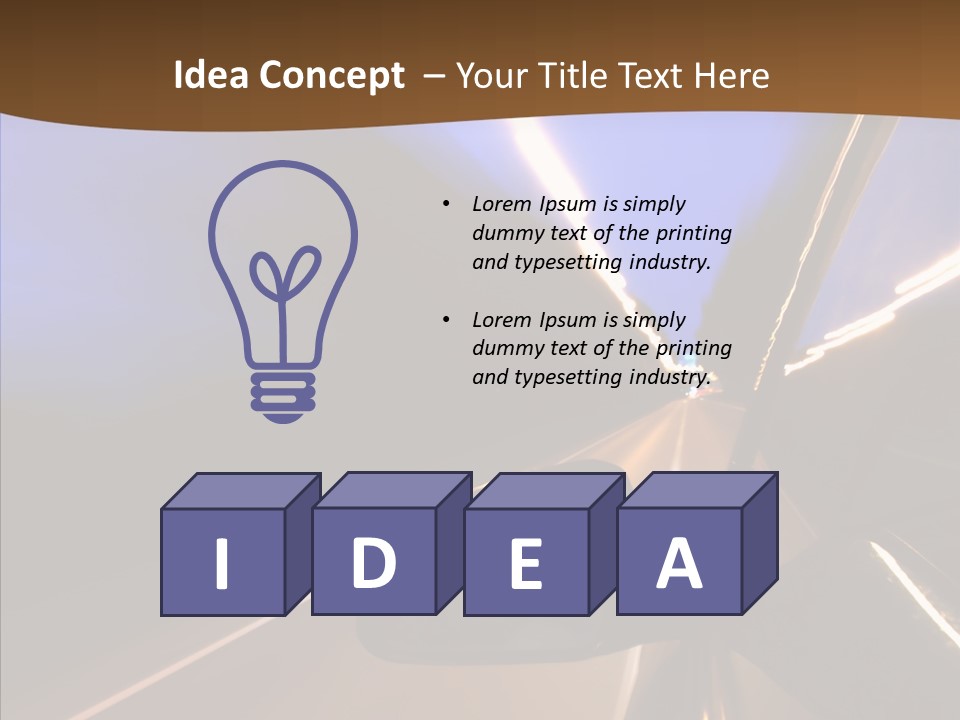 Transport Abstract Racing PowerPoint Template