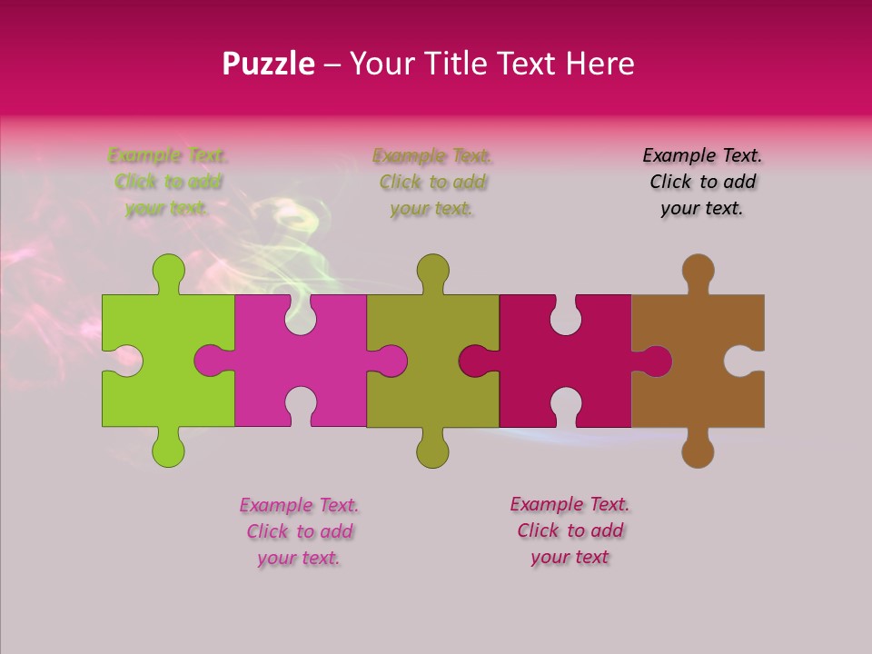 Wave Green Intense PowerPoint Template