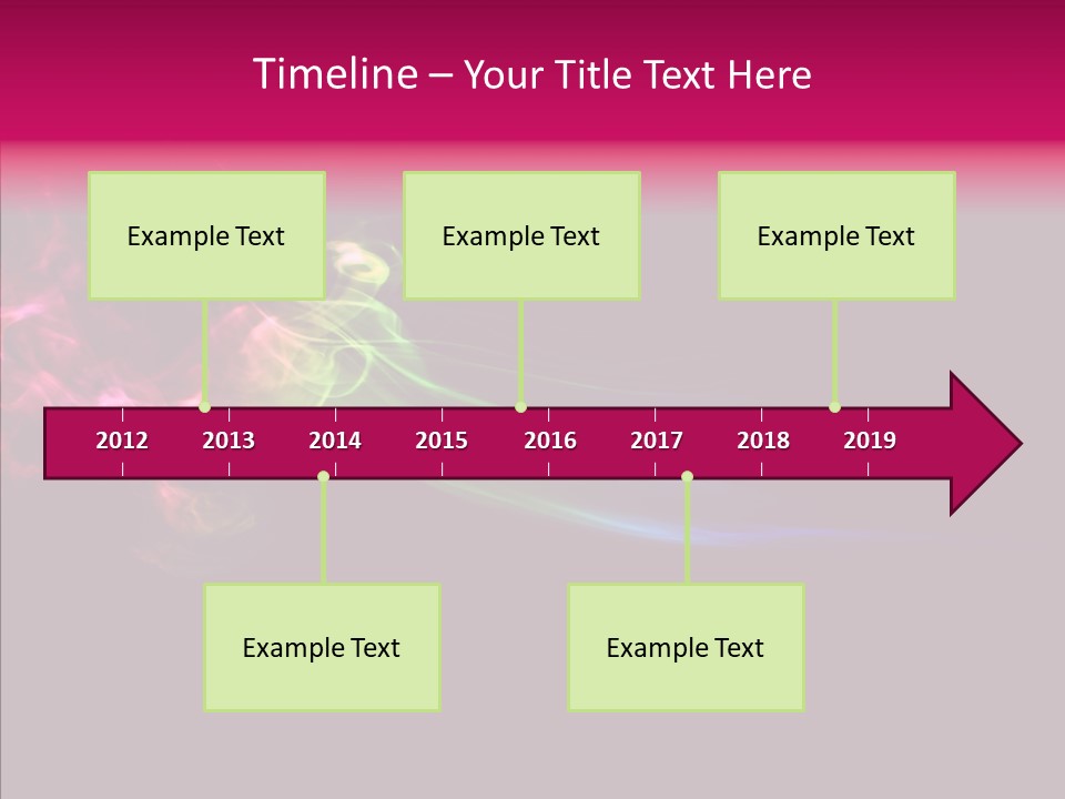 Wave Green Intense PowerPoint Template