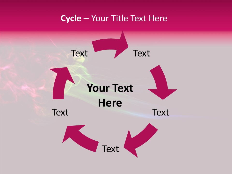 Wave Green Intense PowerPoint Template