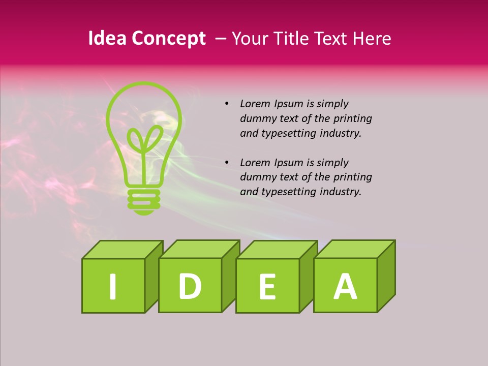 Wave Green Intense PowerPoint Template