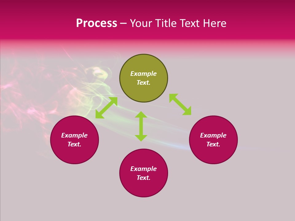 Wave Green Intense PowerPoint Template