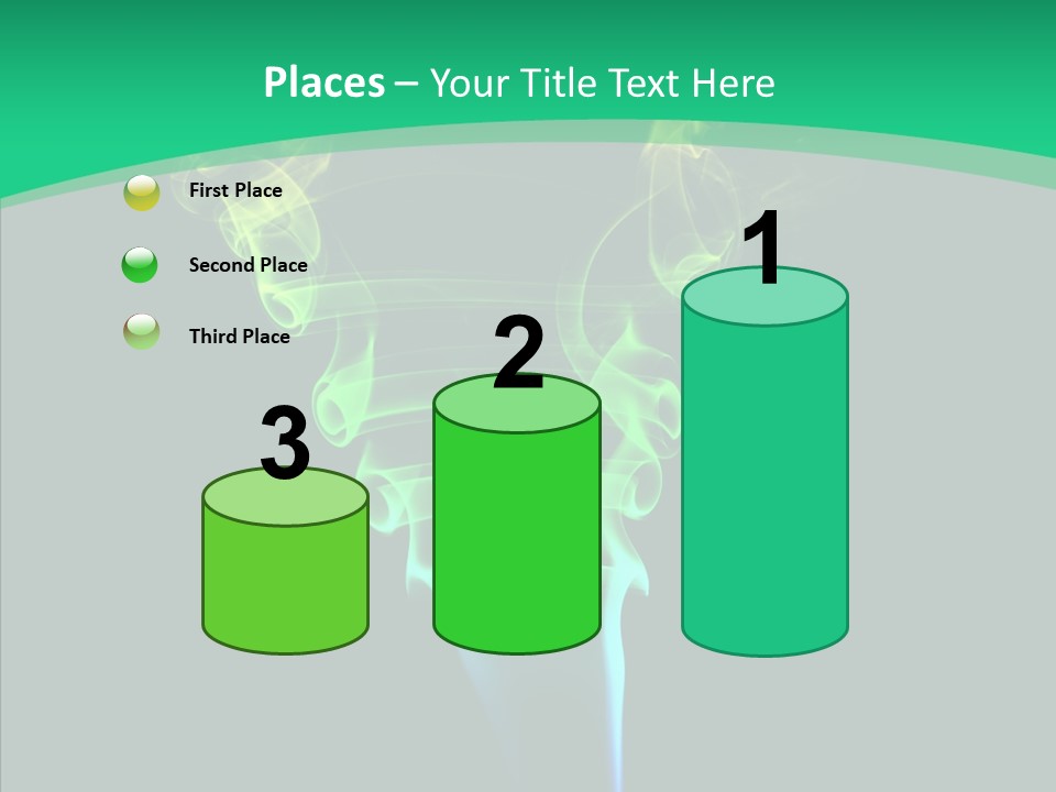 Smoke Shape Flowing PowerPoint Template