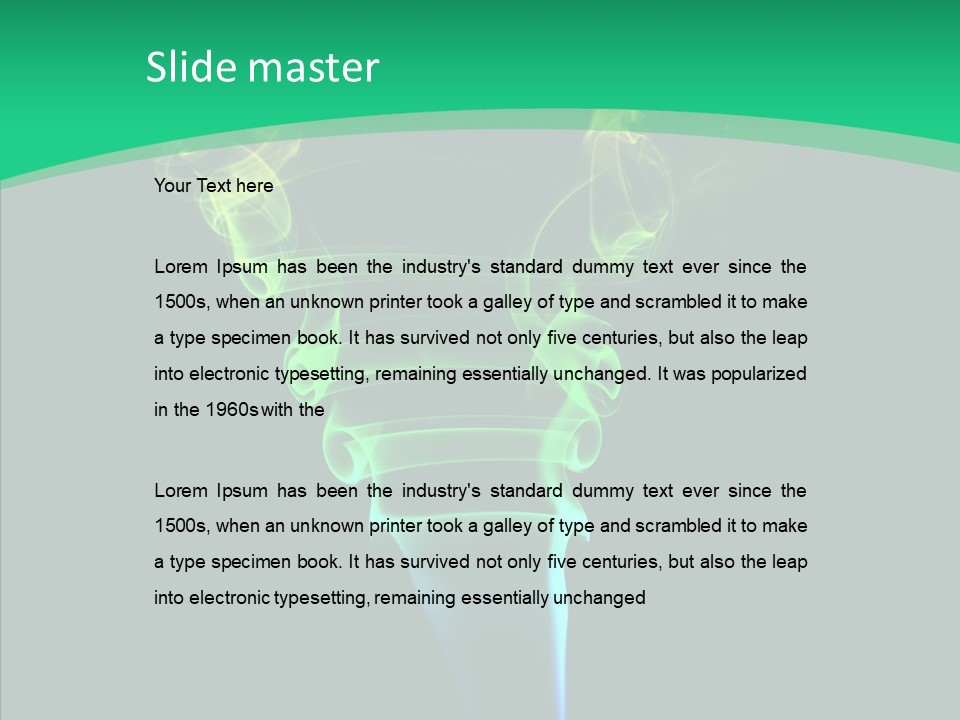 Smoke Shape Flowing PowerPoint Template