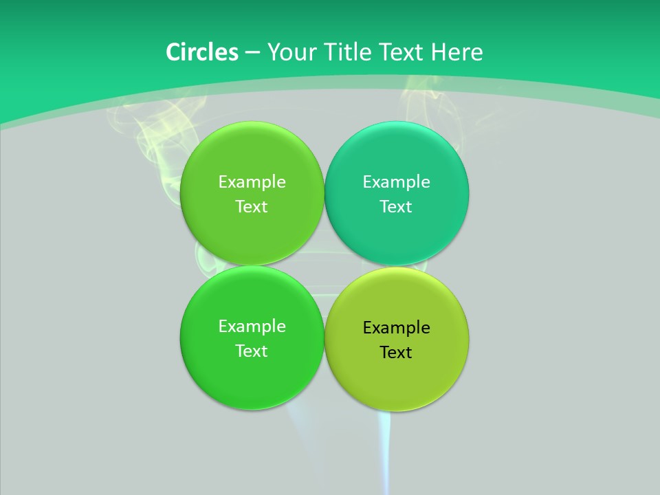 Smoke Shape Flowing PowerPoint Template